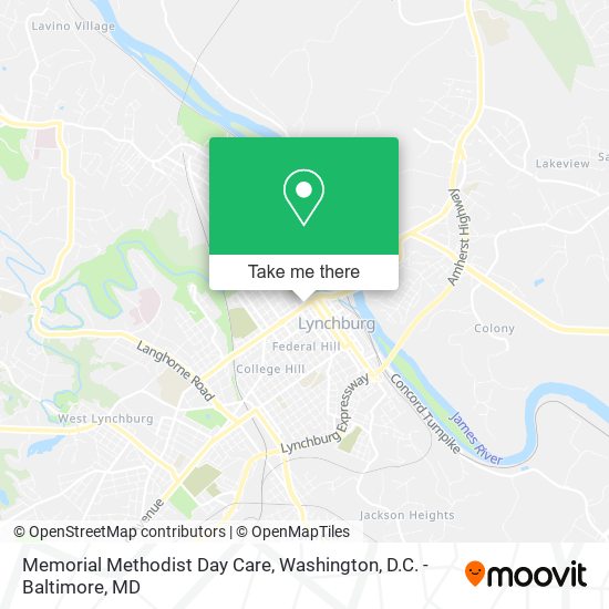 Memorial Methodist Day Care map