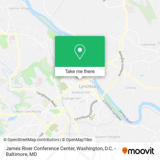 James River Conference Center map
