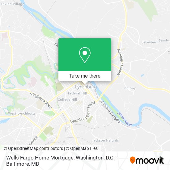 Mapa de Wells Fargo Home Mortgage