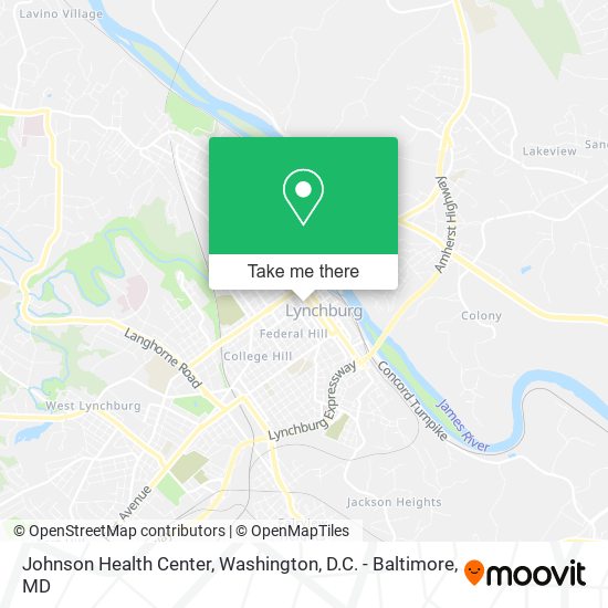 Johnson Health Center map