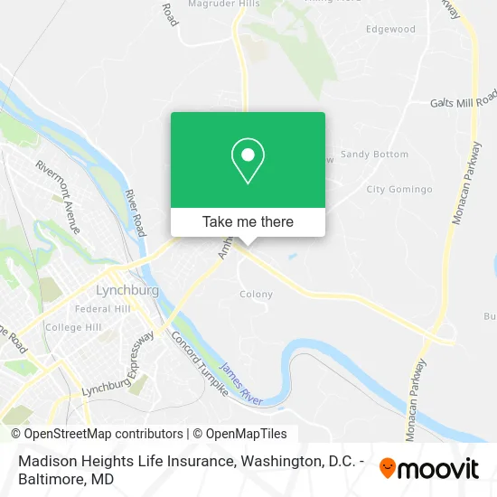 Madison Heights Life Insurance map