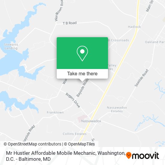 Mapa de Mr Hustler Affordable Mobile Mechanic