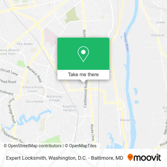 Expert Locksmith map