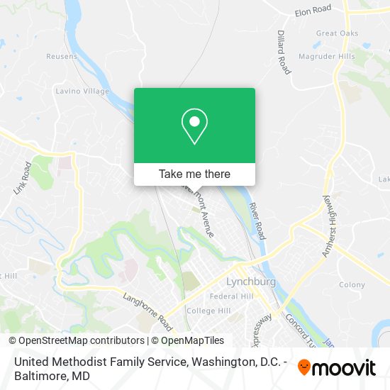 Mapa de United Methodist Family Service