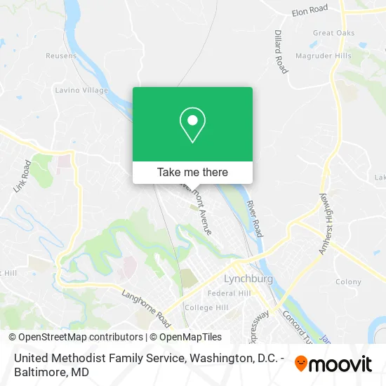 United Methodist Family Service map