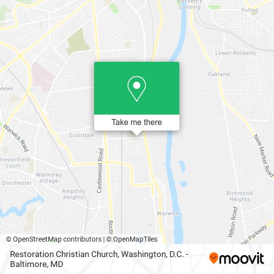Restoration Christian Church map