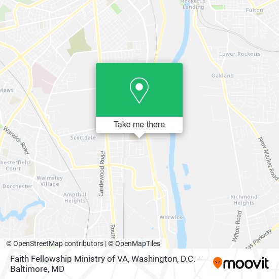 Mapa de Faith Fellowship Ministry of VA