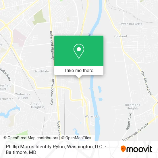 Phillip Morris Identity Pylon map