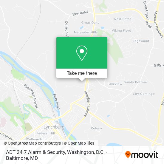 ADT 24 7 Alarm & Security map