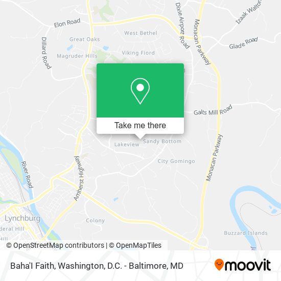 Baha'I Faith map