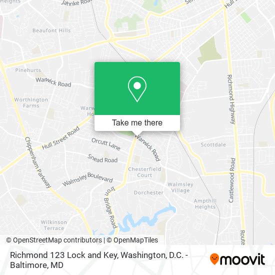 Richmond 123 Lock and Key map