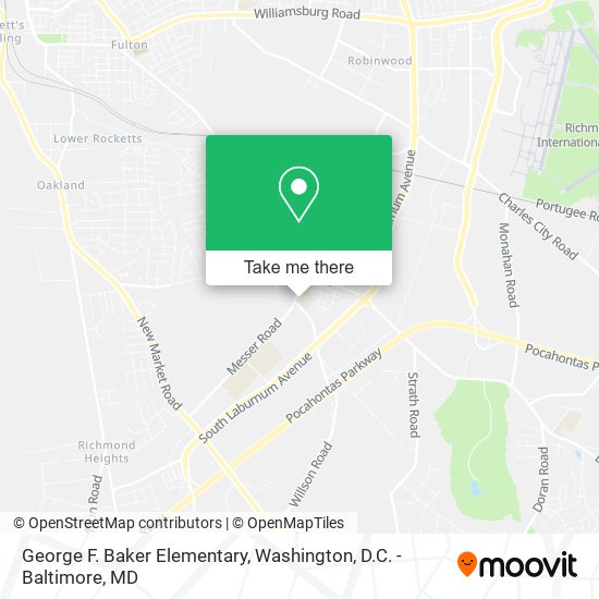 Mapa de George F. Baker Elementary