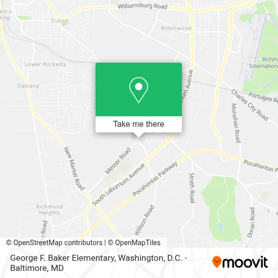 George F. Baker Elementary map