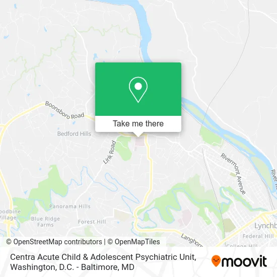 Centra Acute Child & Adolescent Psychiatric Unit map