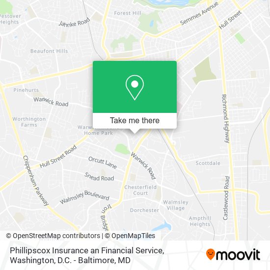 Mapa de Phillipscox Insurance an Financial Service
