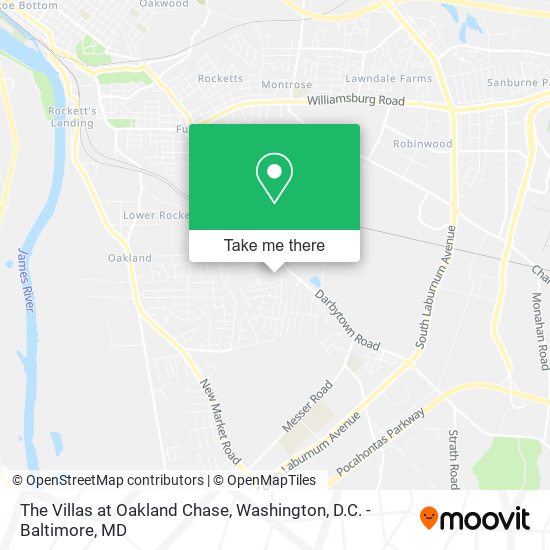 The Villas at Oakland Chase map