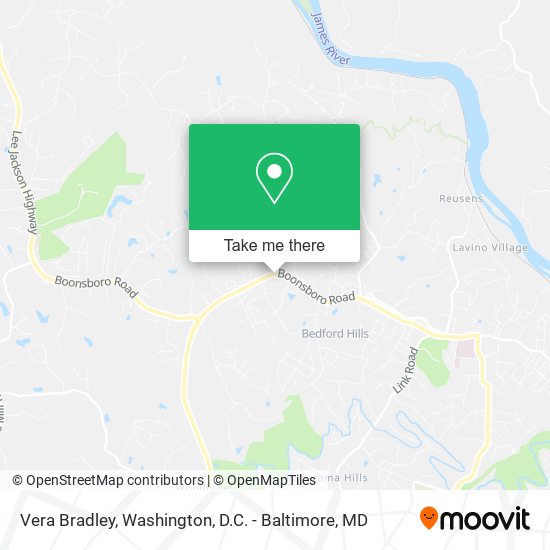 Vera Bradley map
