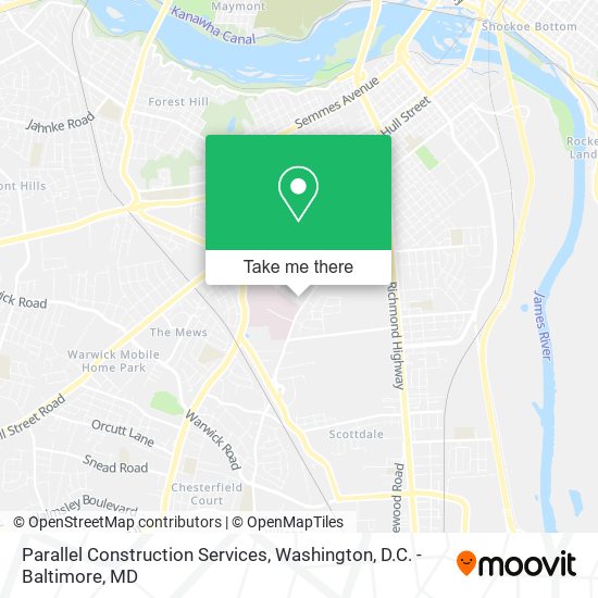 Parallel Construction Services map