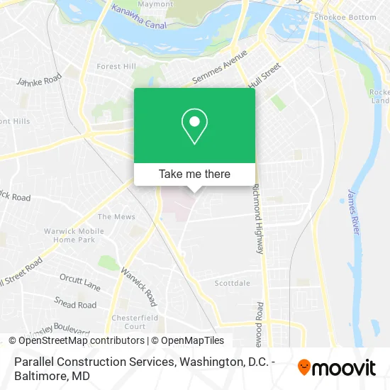 Parallel Construction Services map