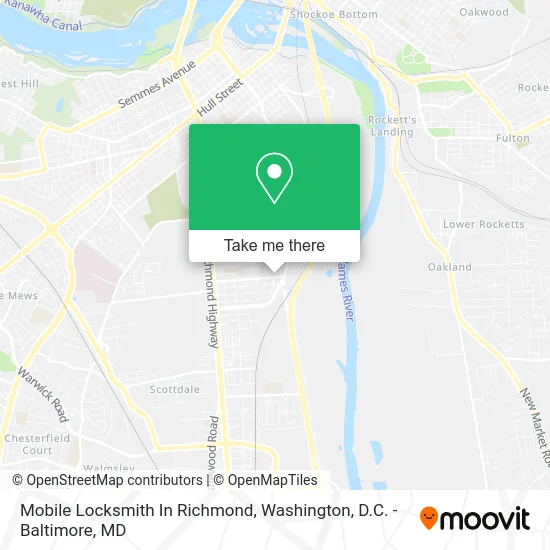 Mobile Locksmith In Richmond map