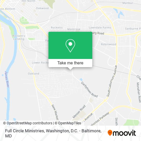 Full Circle Ministries map