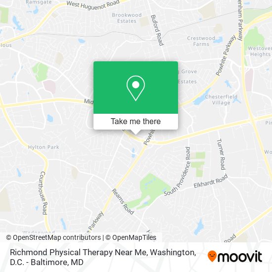 Richmond Physical Therapy Near Me map