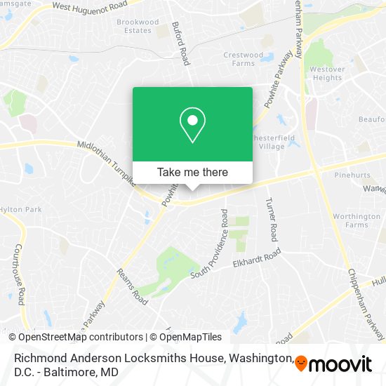 Richmond Anderson Locksmiths House map