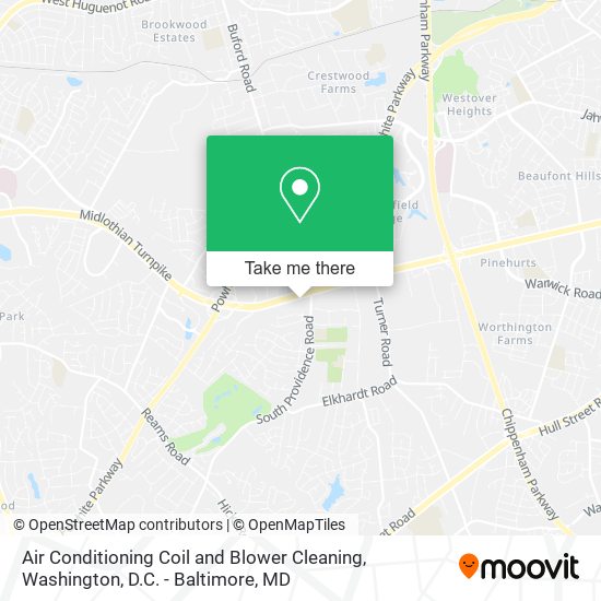 Air Conditioning Coil and Blower Cleaning map