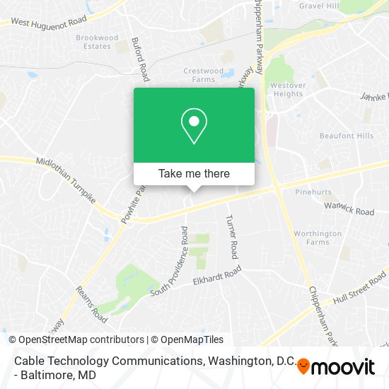 Mapa de Cable Technology Communications