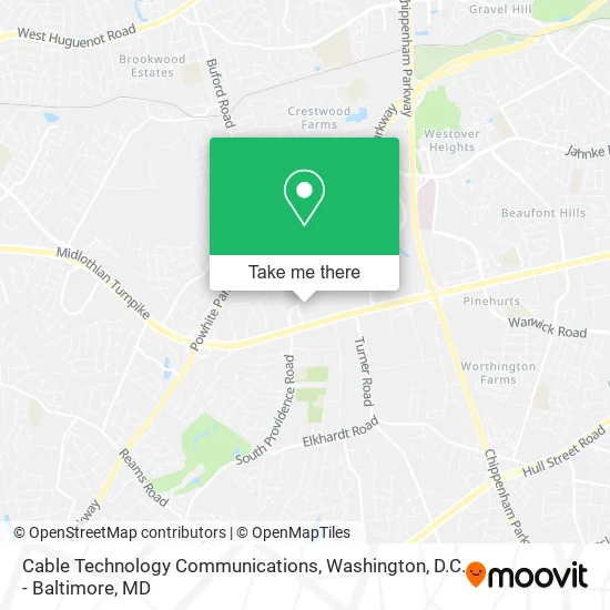 Mapa de Cable Technology Communications