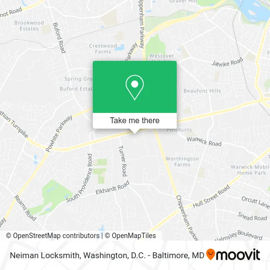 Neiman Locksmith map