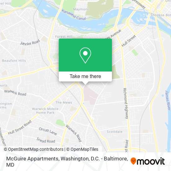 McGuire Appartments map