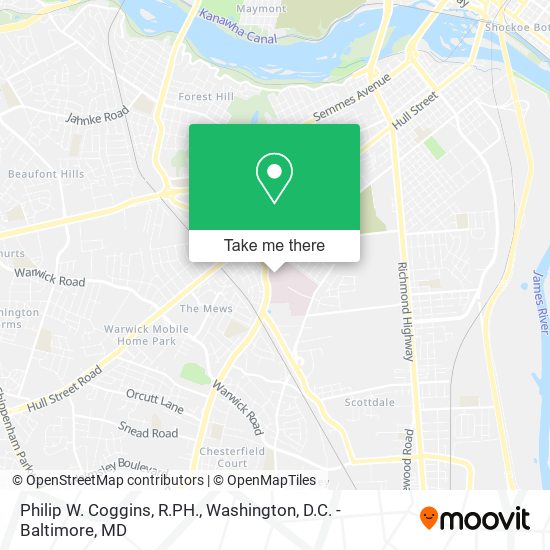 Mapa de Philip W. Coggins, R.PH.