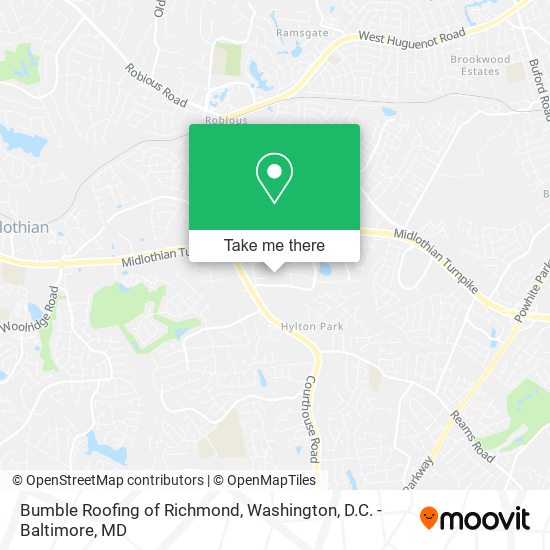 Mapa de Bumble Roofing of Richmond