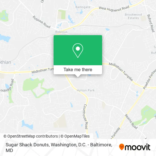 Mapa de Sugar Shack Donuts