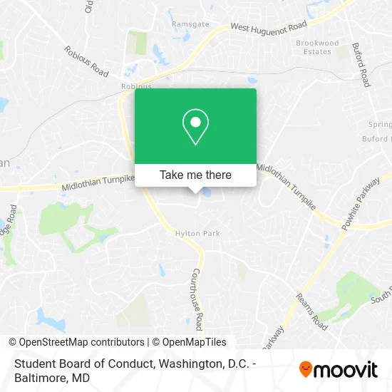 Student Board of Conduct map