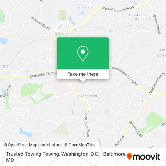 Trusted Towing Towing map