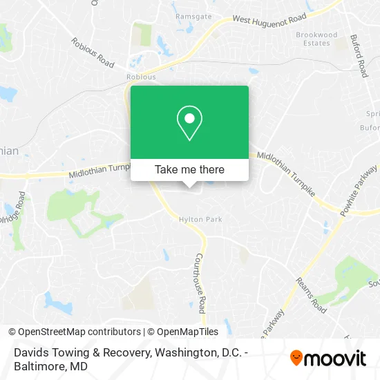 Mapa de Davids Towing & Recovery