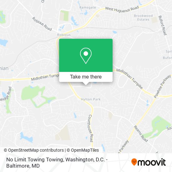 Mapa de No Limit Towing Towing