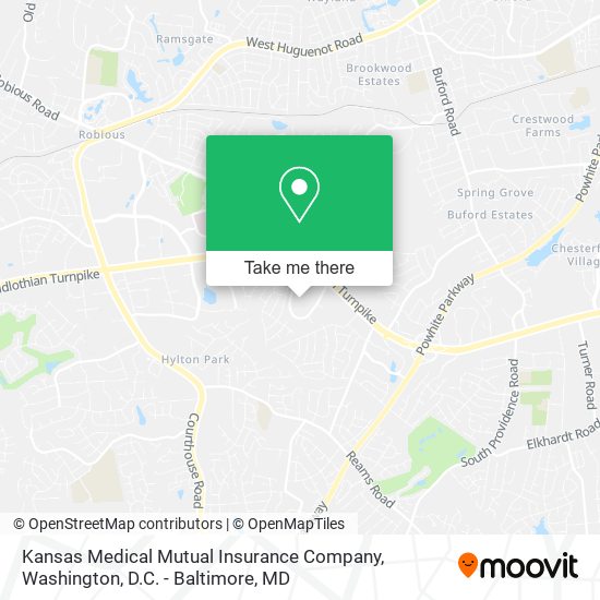 Mapa de Kansas Medical Mutual Insurance Company