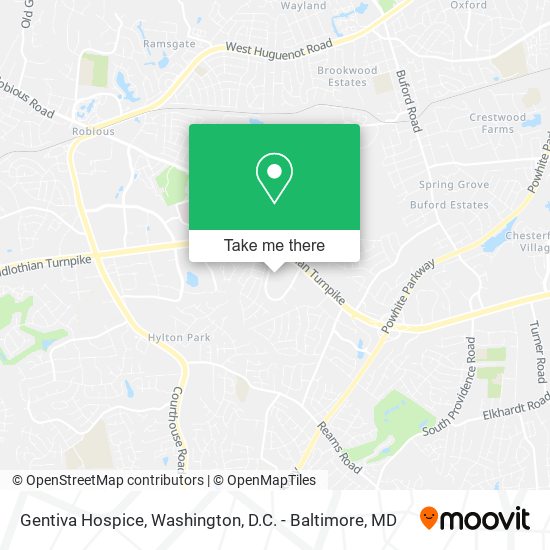 Gentiva Hospice map