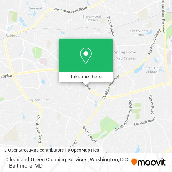 Mapa de Clean and Green Cleaning Services