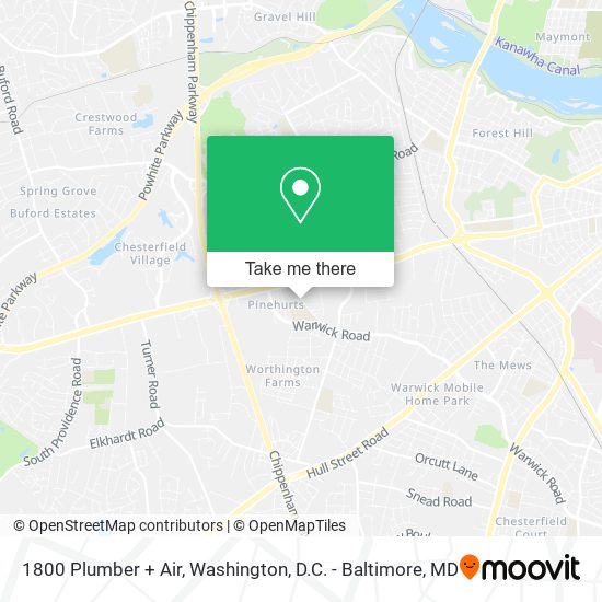 1800 Plumber + Air map