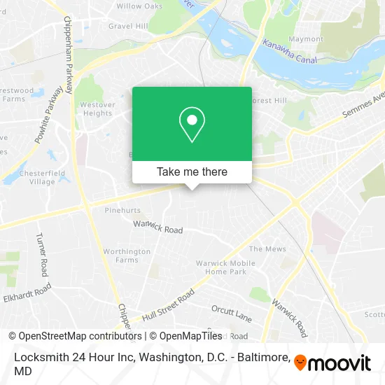 Locksmith 24 Hour Inc map