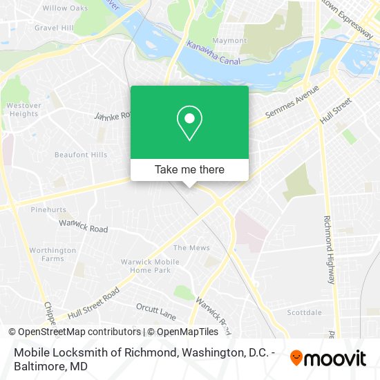 Mapa de Mobile Locksmith of Richmond