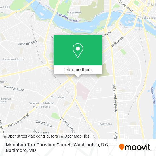 Mountain Top Christian Church map