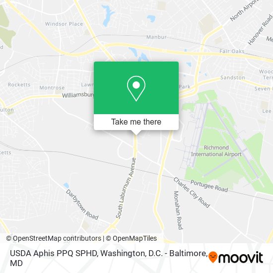 USDA Aphis PPQ SPHD map