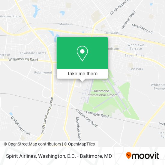 Spirit Airlines map