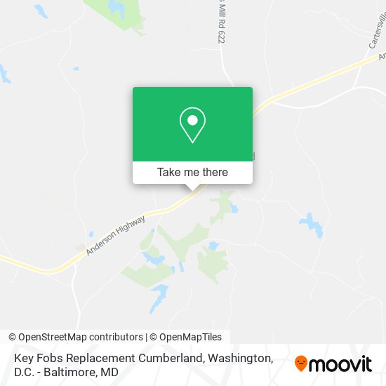 Key Fobs Replacement Cumberland map