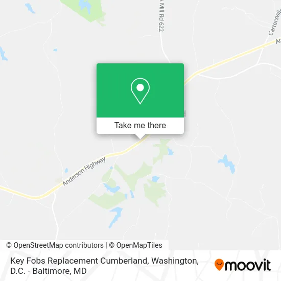 Key Fobs Replacement Cumberland map